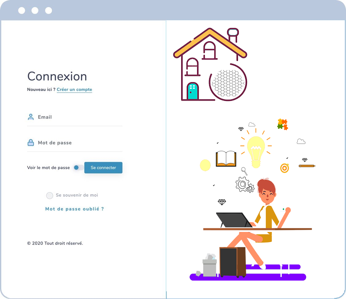 Écran de connexion Sorent